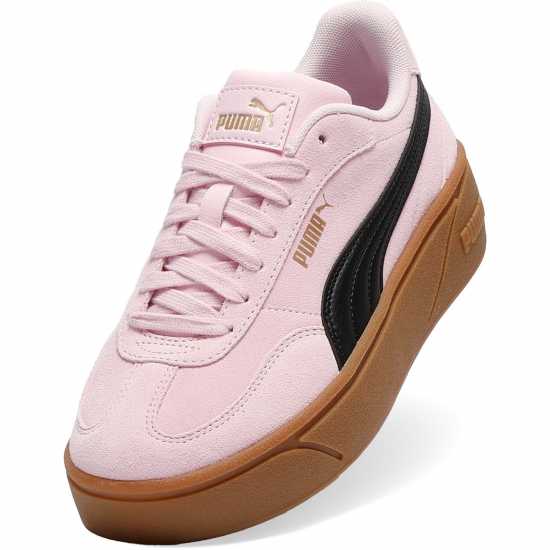 Puma Puma Club Era II Platform Trainers Pink/Navy/Gum Puma Puma Club Era II Platform Trainers Pink/Navy/Gum