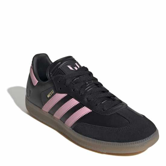 Adidas Мъжки Маратонки Messi Samba Trainers Womens Черно/Розово/Гума 