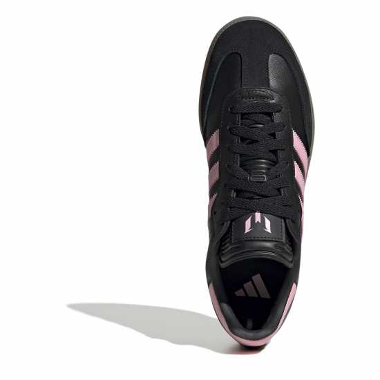 Adidas Мъжки Маратонки Messi Samba Trainers Womens Черно/Розово/Гума 