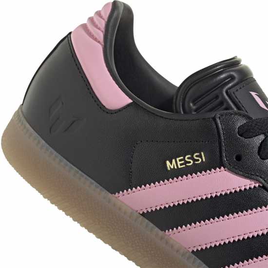 Adidas Мъжки Маратонки Messi Samba Trainers Womens Черно/Розово/Гума 