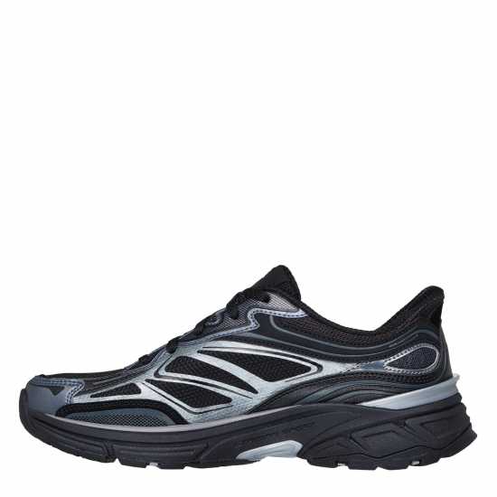 Skechers Маратонки Без Връзки Metallic Overlay Mesh Slip On Trainers Черно Skechers Маратонки Без Връзки Metallic Overlay Mesh Slip On Trainers Черно