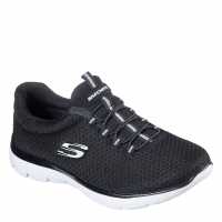 Skechers Mesh Bungee Slip-On Memory Foam Low-Top Trainers  