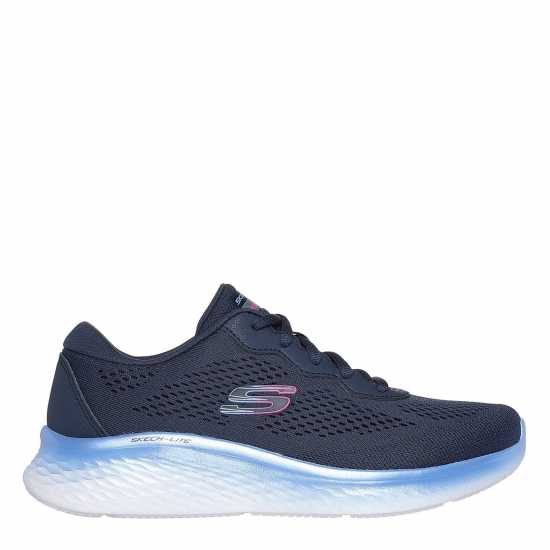 Skechers Engineered Mesh Lace-Up Iridescent Low-Top Trainers Морско синьо/синьо 