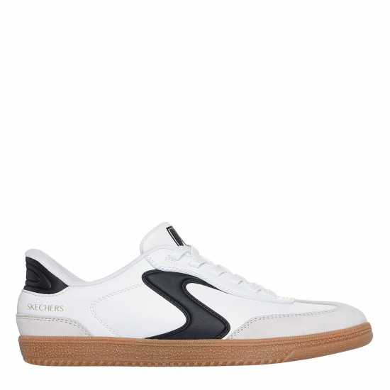 Skechers Duraleather And Suede Overlay Bungee Low-Top Trainers  