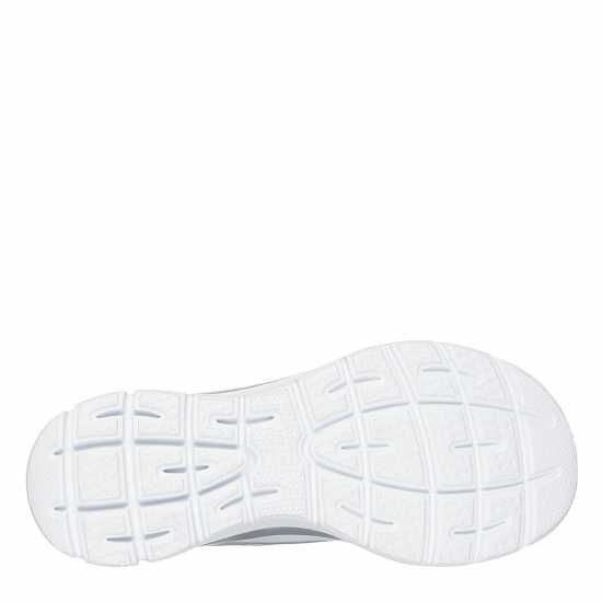 Skechers Маратонки Без Връзки Mesh Bungee Glitter Print Slip On Trainers Бяло/сребро 