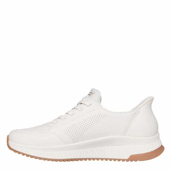 Skechers Маратонки Без Връзки Bobs Squad 4 Slip On Trainers Womens Бяло 