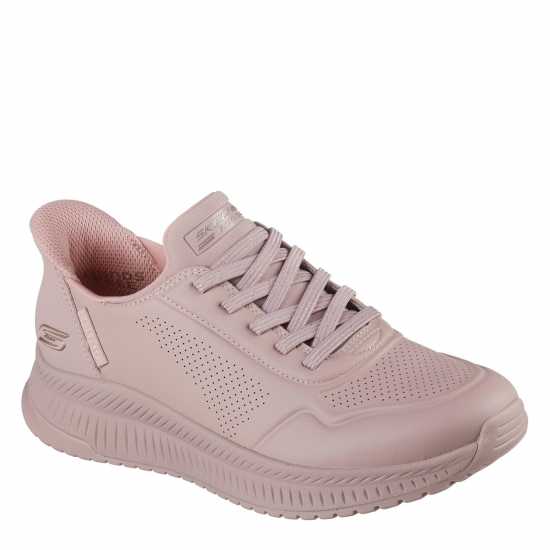 Skechers Маратонки Без Връзки Bobs Squad 4 Slip On Trainers Womens Розово засмучено 