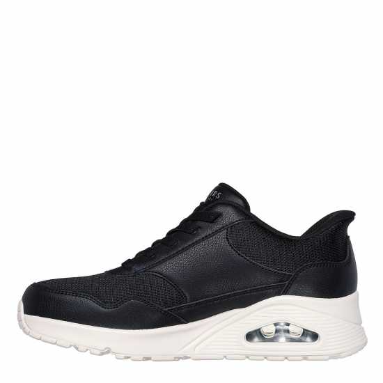 Skechers Free Slip In Uno Trainers Womens Черно/Бяло 
