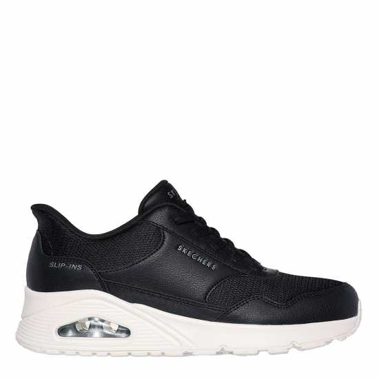 Skechers Free Slip In Uno Trainers Womens Черно/Бяло 