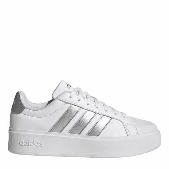 Adidas Мъжки Маратонки Streetalk Bold Womens Trainers Бяло/сребро Adidas Мъжки Маратонки Streetalk Bold Womens Trainers Бяло/сребро
