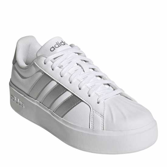 Adidas Мъжки Маратонки Streetalk Bold Womens Trainers Бяло/сребро Adidas Мъжки Маратонки Streetalk Bold Womens Trainers Бяло/сребро