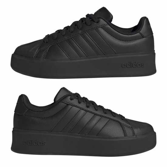 Adidas Мъжки Маратонки Streetalk Bold Womens Trainers Трикратно черно Adidas Мъжки Маратонки Streetalk Bold Womens Trainers Трикратно черно