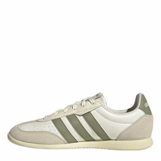 Adidas Women's Low-Top Trainers Off White/Green Adidas Women's Low-Top Trainers Off White/Green