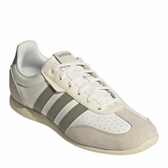 Adidas Women's Low-Top Trainers Off White/Green Adidas Women's Low-Top Trainers Off White/Green