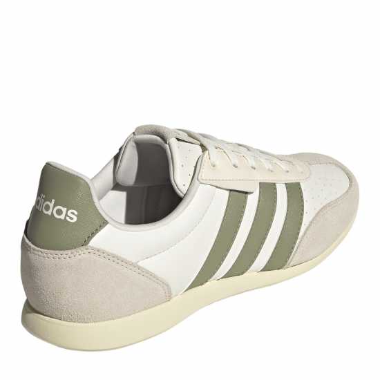 Adidas Women's Low-Top Trainers Off White/Green Adidas Women's Low-Top Trainers Off White/Green