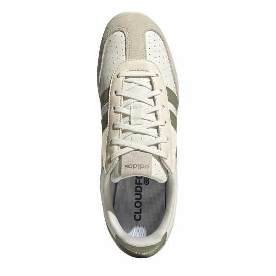 Adidas Women's Low-Top Trainers Off White/Green Adidas Women's Low-Top Trainers Off White/Green