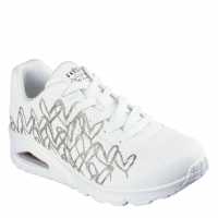Skechers Goldcrown Mylar Embroidery Heart De Low-Top Trainers Womens  