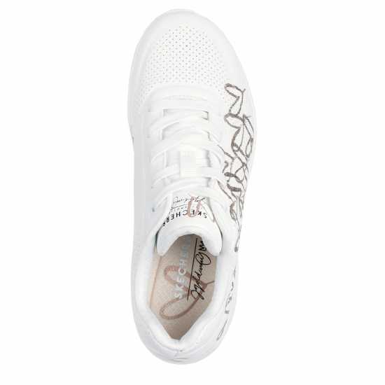 Skechers Goldcrown Mylar Embroidery Heart De Low-Top Trainers Womens Skechers Goldcrown Mylar Embroidery Heart De Low-Top Trainers Womens