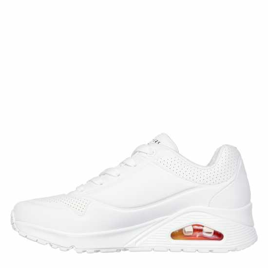 Skechers Women's Goldcrown Mylar Embroidery Low-Top Trainers White/Mutli 