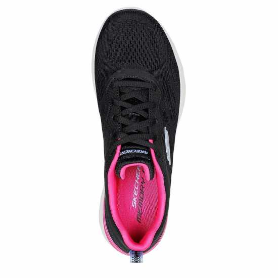 Skechers Dynamight New Ground Trainers Black/Hot Pink - Дамски маратонки