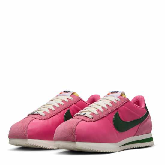 Nike Cortez Textile Runners Womens Розово/Зелено Nike Cortez Textile Runners Womens Розово/Зелено