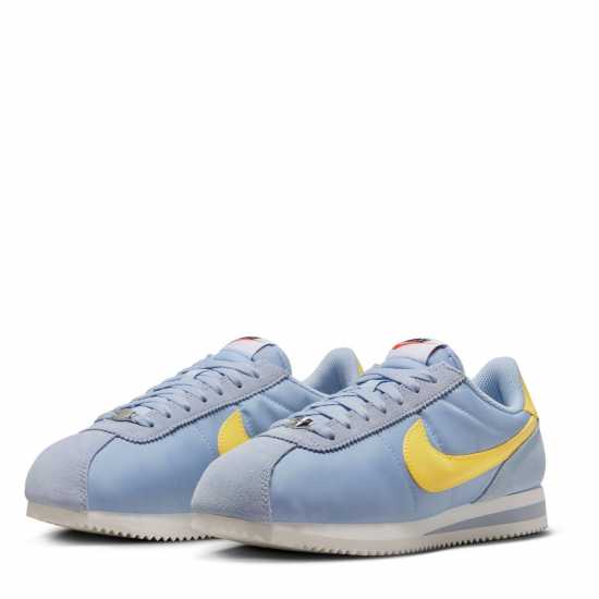 Nike Cortez Textile Runners Womens Синьо/Жълто 