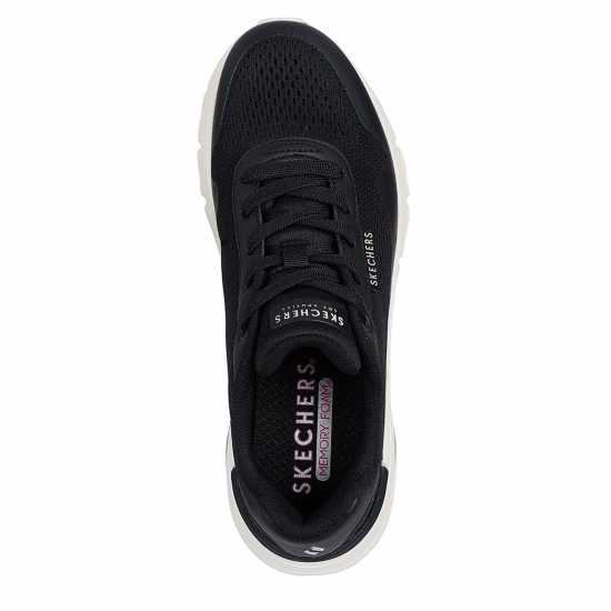 Skechers Hot Melt And Mesh Fashion Runners Черно/Бяло Skechers Hot Melt And Mesh Fashion Runners Черно/Бяло
