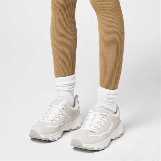 Skechers Дамски Маратонки Icon Dlite Ladies Trainers Тоуп/Бял Skechers Дамски Маратонки Icon Dlite Ladies Trainers Тоуп/Бял