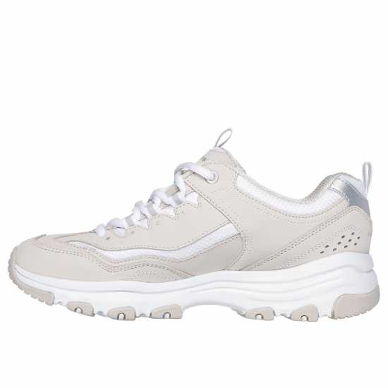 Skechers Дамски Маратонки Icon Dlite Ladies Trainers Тоуп/Бял Skechers Дамски Маратонки Icon Dlite Ladies Trainers Тоуп/Бял