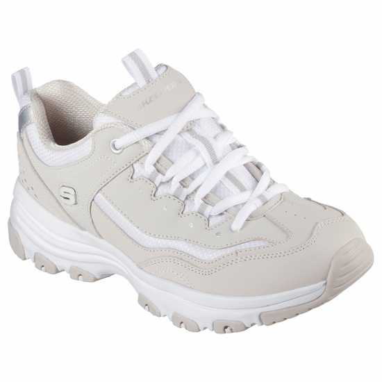 Skechers Дамски Маратонки Icon Dlite Ladies Trainers Тоуп/Бял Skechers Дамски Маратонки Icon Dlite Ladies Trainers Тоуп/Бял