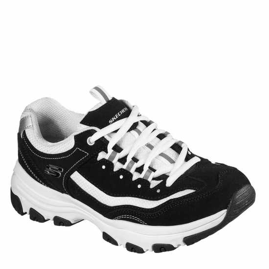 Skechers Дамски Маратонки Icon Dlite Ladies Trainers Черно/Бяло Skechers Дамски Маратонки Icon Dlite Ladies Trainers Черно/Бяло