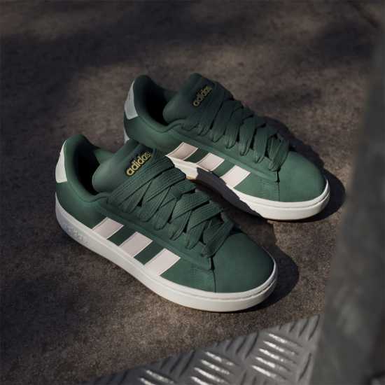 Adidas Grand Court Alpha 00S Low-Top Trainers Womens Зелено/Розово/Гума 