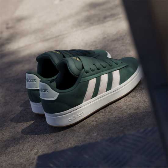 Adidas Grand Court Alpha 00S Low-Top Trainers Womens Зелено/Розово/Гума 