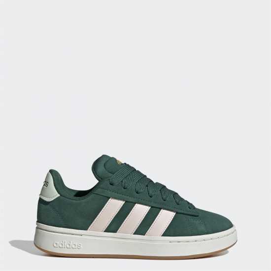Adidas Grand Court Alpha 00S Low-Top Trainers Womens Зелено/Розово/Гума 