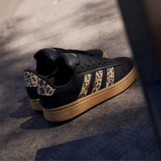 Adidas Grand Court Alpha 00S Low-Top Trainers Womens Черно/Леопард 