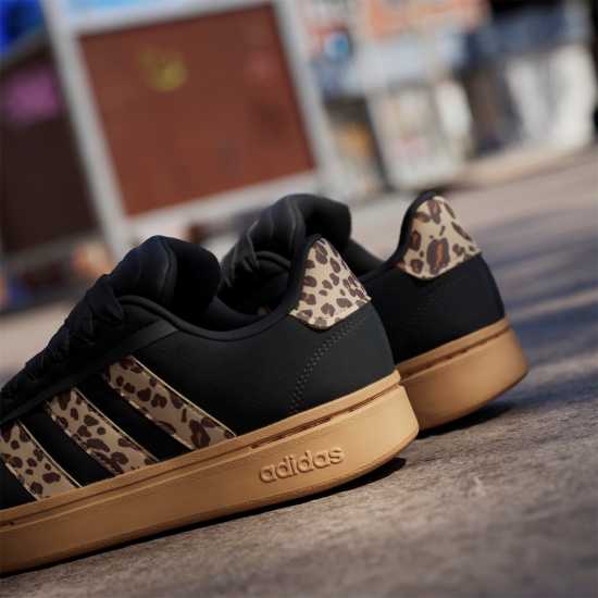 Adidas Grand Court Alpha 00S Low-Top Trainers Womens Черно/Леопард 