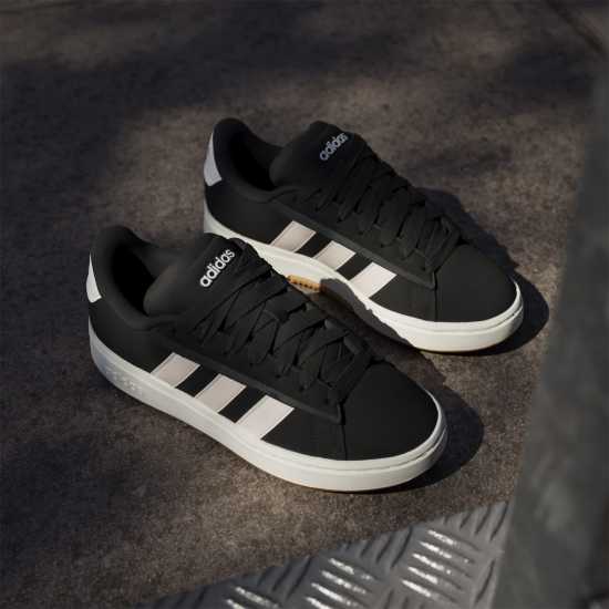 Adidas Grand Court Alpha 00S Low-Top Trainers Womens Черно/Розово 