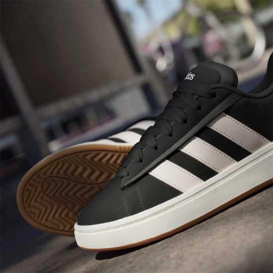 Adidas Grand Court Alpha 00S Low-Top Trainers Womens Черно/Розово 