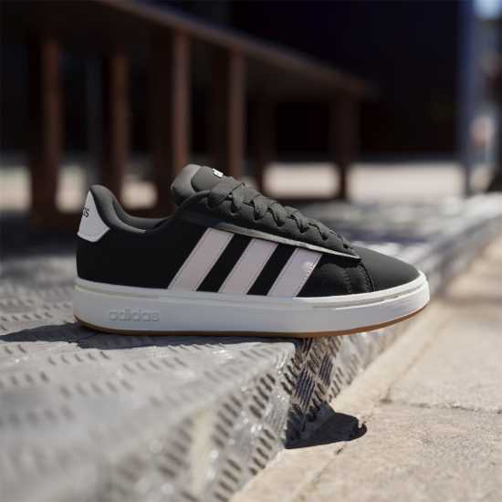 Adidas Grand Court Alpha 00S Low-Top Trainers Womens Черно/Розово 