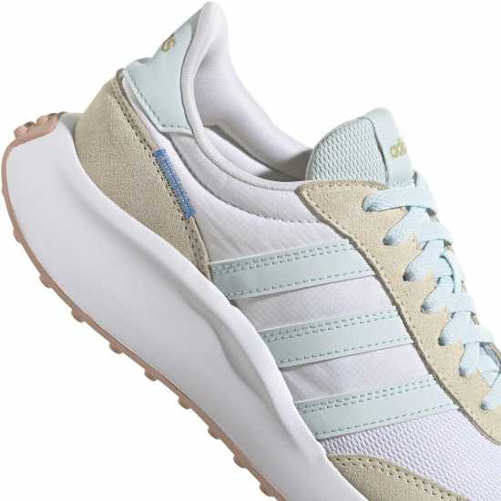 Adidas Run 70S Running Shoes Womens White/Blue Дамски маратонки