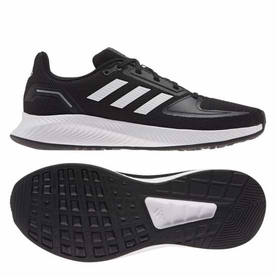 Adidas Run Falcon 2.0 Shoes Womens Black/White Дамски маратонки