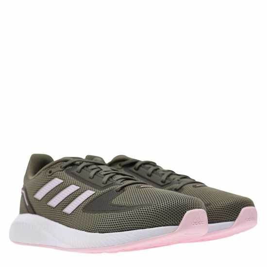 Adidas Run Falcon 2.0 Shoes Womens Khaki/Pink Дамски маратонки