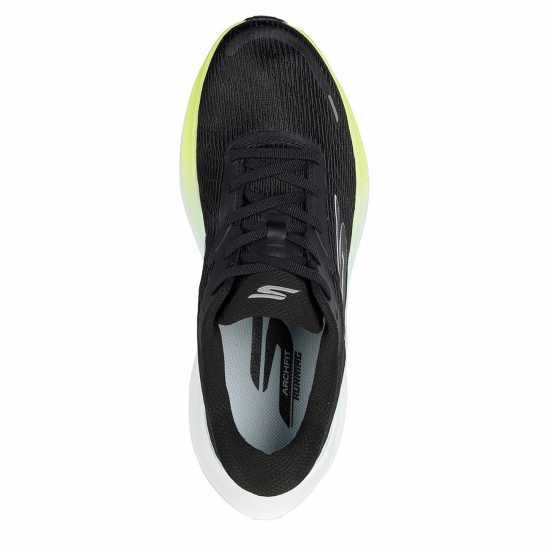 Skechers Aero Pulse Running Trainers Ladies Black/Yellow 
