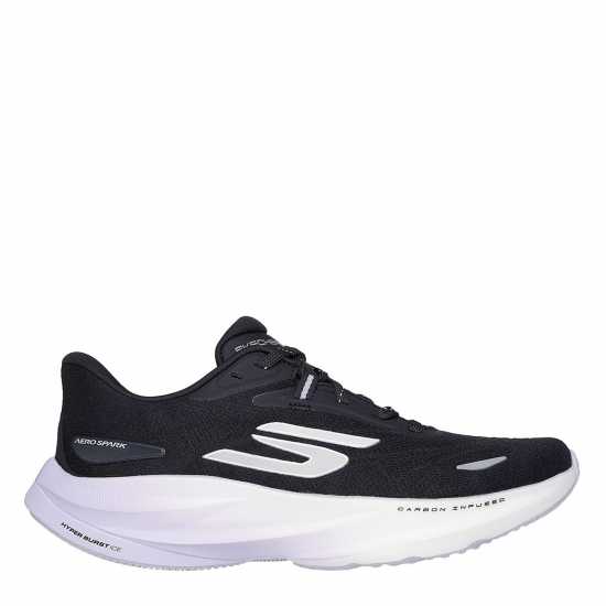 Skechers Aero Spark Running Shoes Womens Black/Purple Маратонки за бягане