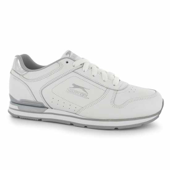 Slazenger Classic Trainers Ladies Бяло/сребро Дамски маратонки