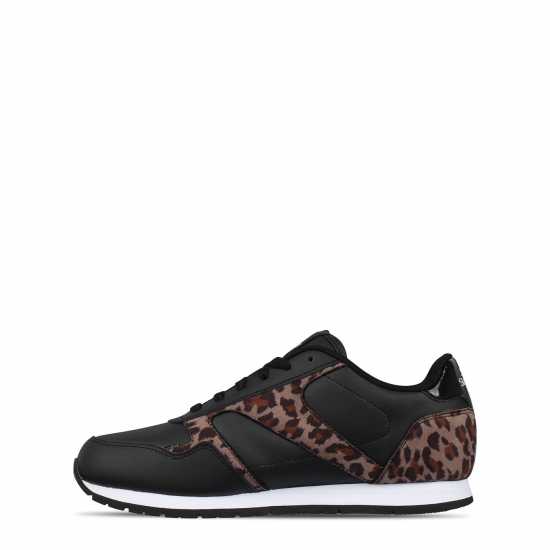 Дамски маратонки Slazenger Classic Trainers Ladies Черно/Леопард Slazenger Classic Trainers Ladies Черно/Леопард Дамски маратонки