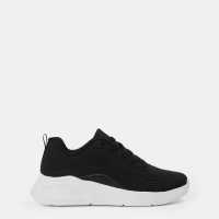Skechers Bob Buno Trainers Womens Black/White 