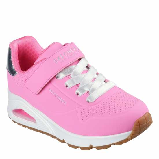 Skechers Duraleather Gore & Strap Fashion Sn Low-Top Trainers Womens  