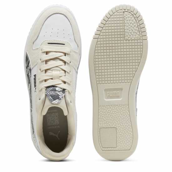 Puma Carina Street Snake Chic Low-Top Trainers Womens Puma Carina Street Snake Chic Low-Top Trainers Womens