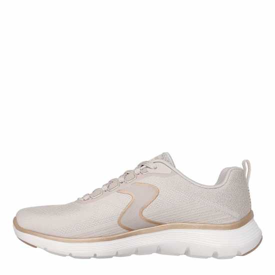 Skechers Маратонки Без Връзки Flex Appeal 5.0 Slip On Trainers Womens Natural/Gold 